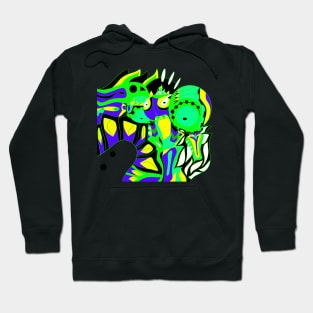 nuclear suit alien ecopop Hoodie